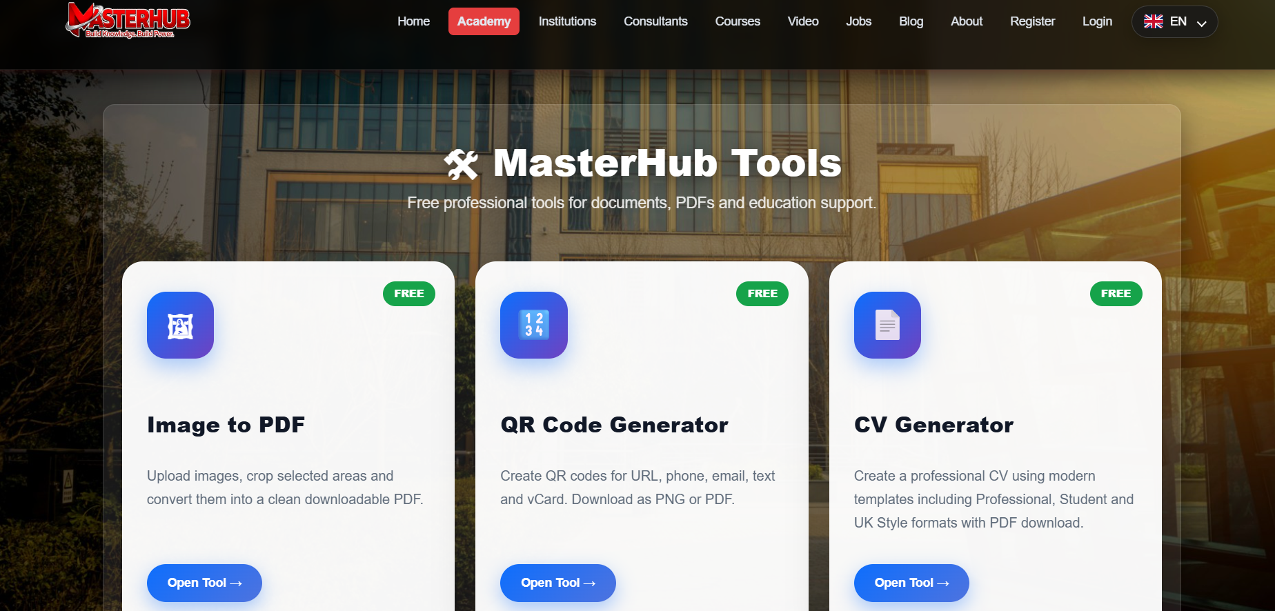 MasterHub Introduces New Digital Tools for Students and Professionals